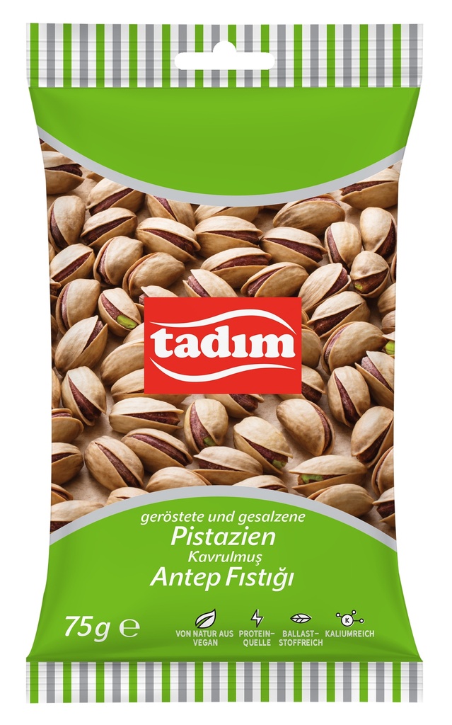 75 GR. ANTEP PISTACHENOTEN GEROOSTERD & GEZOUTEN