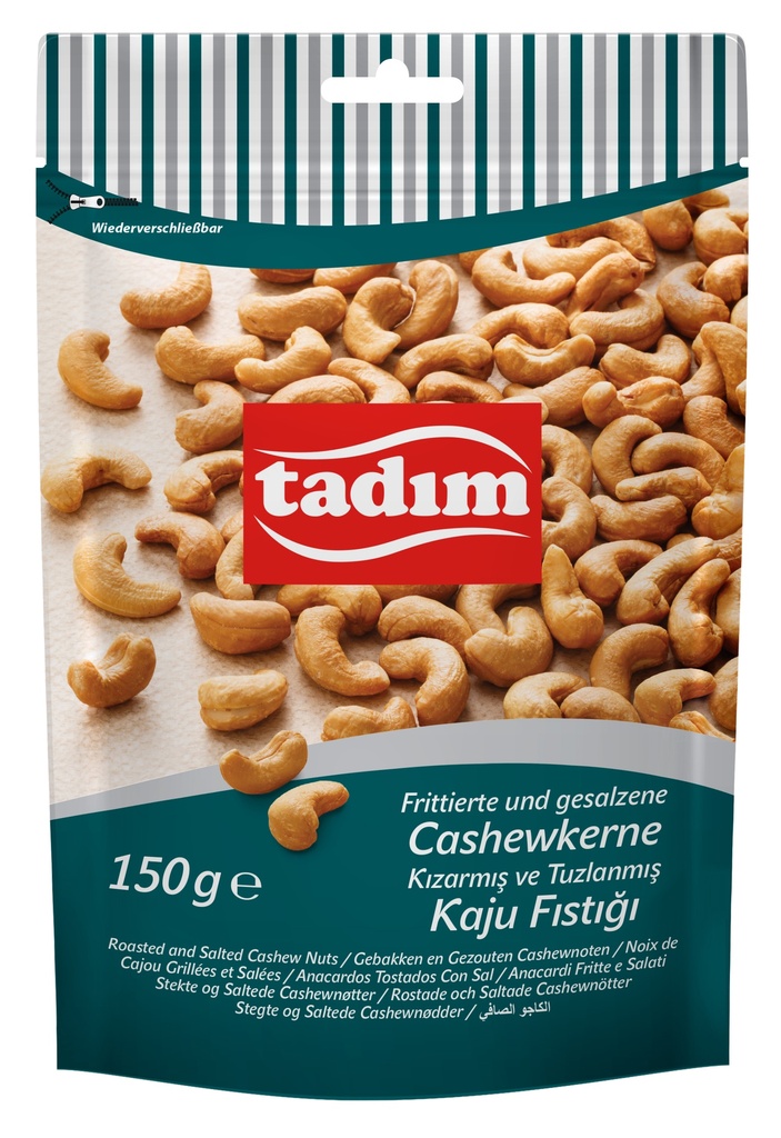 150 GR. CASHEWNOTEN GEROOSTERD & GEZOUTEN