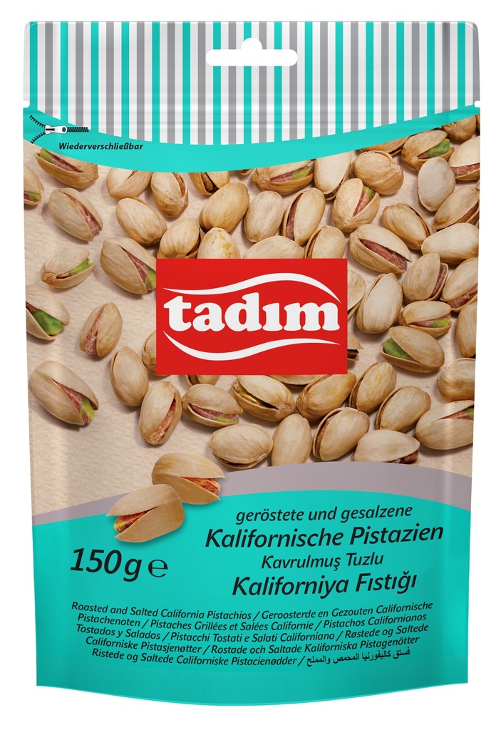 150 GR. CALIFORNISCHE PISTACHENOTEN GEROOSTERD & GEZOUTEN